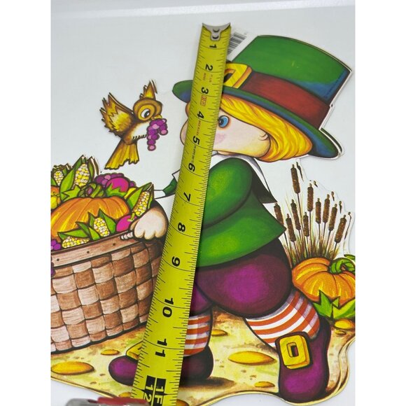 VTG 1978 Beistle St. Patrick’s Day Leprechaun Die Cut Decorations USA Made Decor - Picture 8 of 10